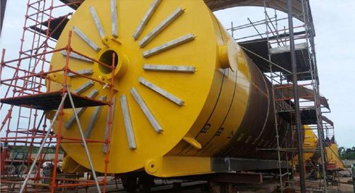 Rotary kiln component fabrication