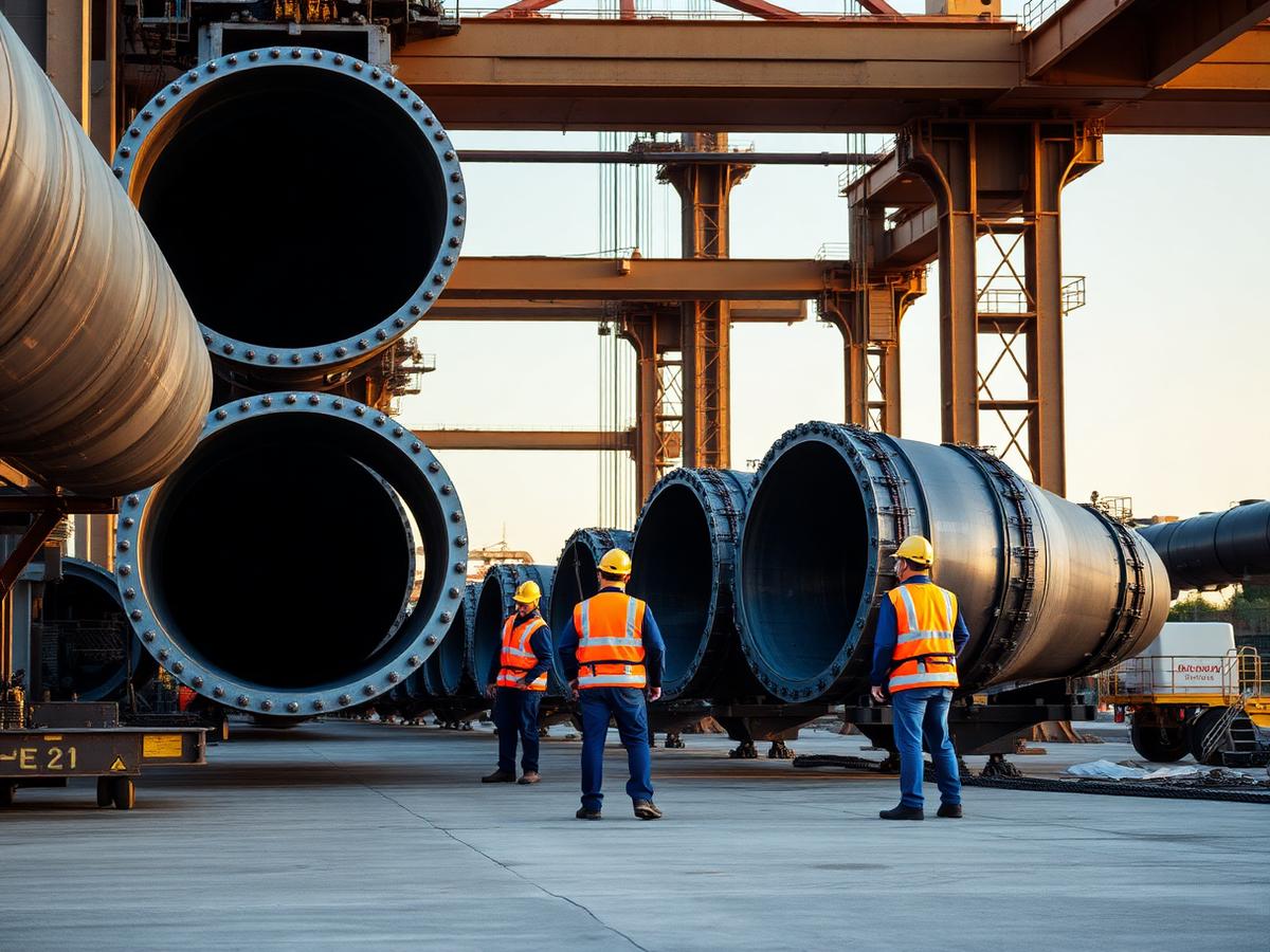 Gas Pipe Erection – Sinopec / Ghana Gas